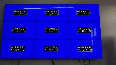 中億睿49寸液晶拼接屏應用河南省沁潤澤環保科技股份有限公司會議系統